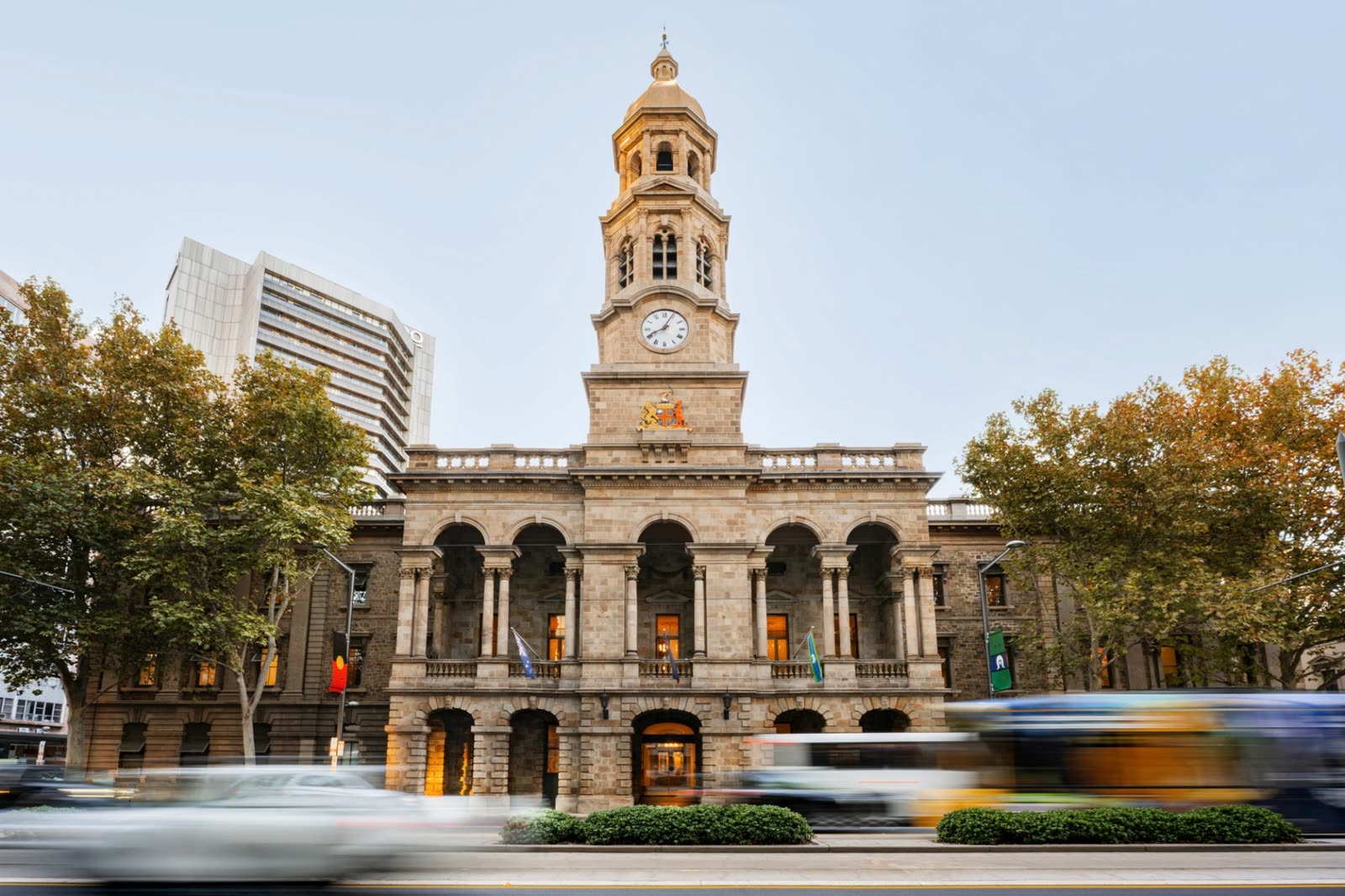 The exterior of Adelaide Town Hall